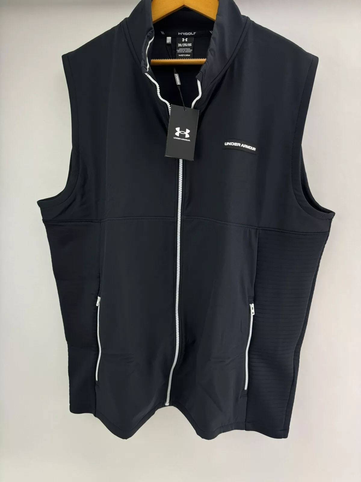 Under Armour Storm Gilet Vest Daytona Full Zip UK XXL /Black /New /19836